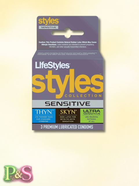 Condón Lifestyles STYLES Sensitive 3pk