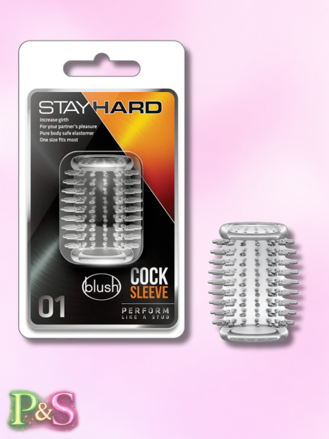 Stay Hard Cock Sleeve 01-Clear BL-00102