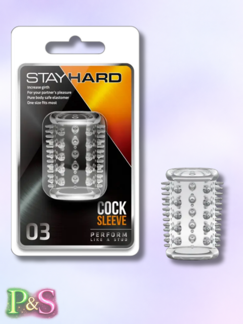 Stay Hard Cock Sleeve 03-Clear BL-00312