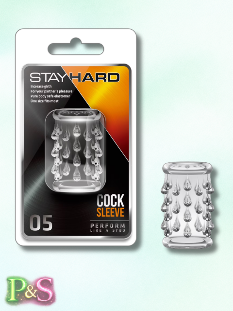 Stay Hard Cock Sleeve 05-Clear BL-00502
