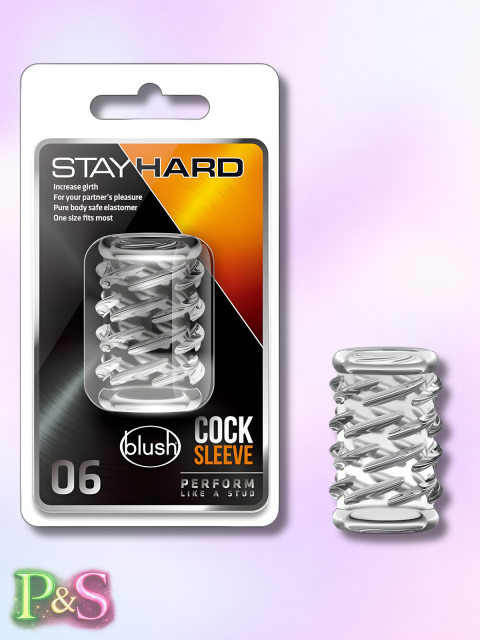 Stay Hard Cock Sleeve 06-Clear