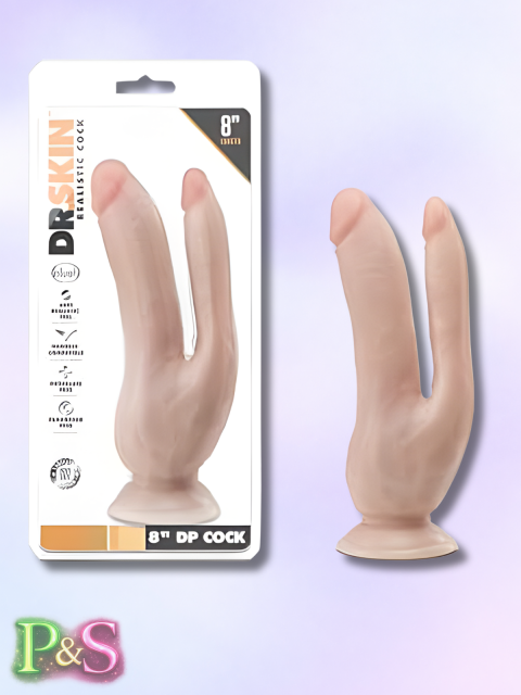 Dr. Skin 20 cm DP Cock-Vanilla