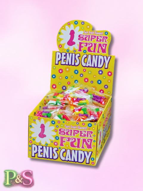 Paquetes individuales de caramelos con forma de pene súper divertidos, tamaño divertido