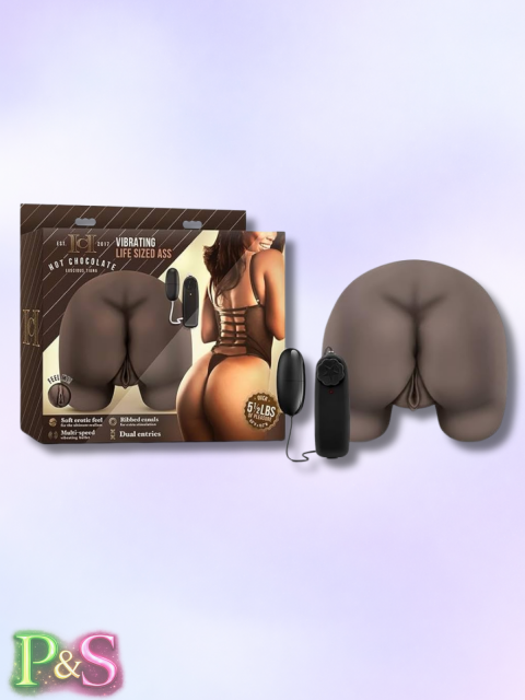 Hot Chocolate Luscious Tiana Vibrating Life Sized Ass-Chocolate